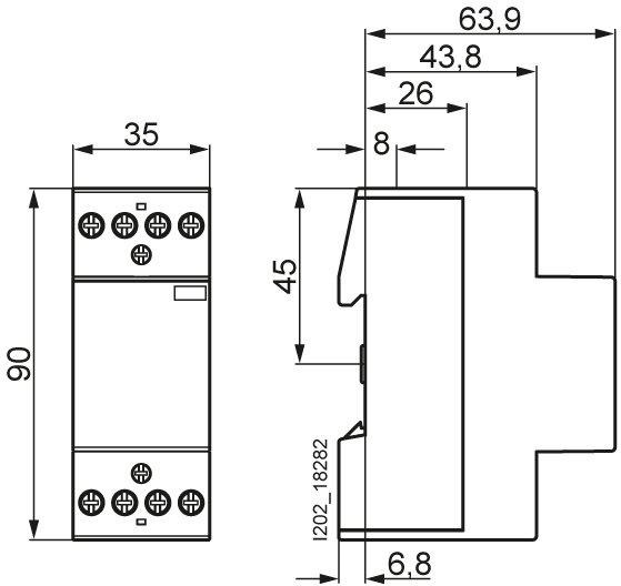 INSTA-Schütz 5TT5 030-0 AC230 DC220V 25A 4S 