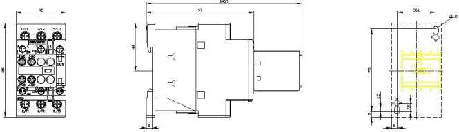 Schütz S0 AC-3 11kW/400V 2S+2Ö AC 230V/50Hz 3-polig 