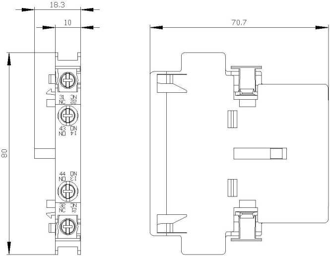 Hilfsschalterblock 3RH1921-1DA11 