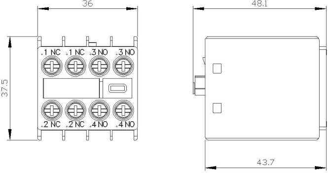 Hilfsschalterblock 3RH2911-1HA22 