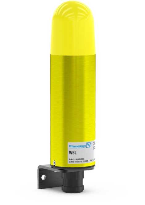 Klassische Warnblitzleuchte im Metallgehäuse 230 V AC GELB 