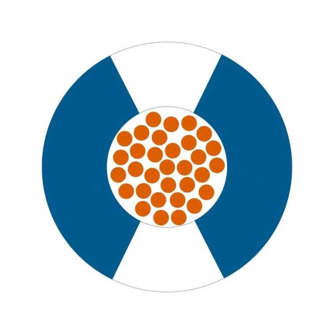 PVC Aderleitung 0,5 mm² dunkelblau/weiß 100m Bund 