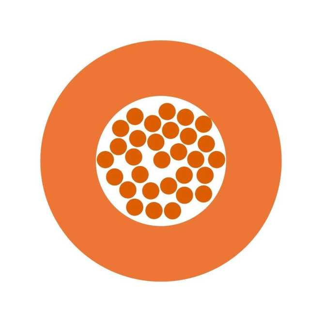 PVC Aderleitung 4 mm² orange 100m Bund 