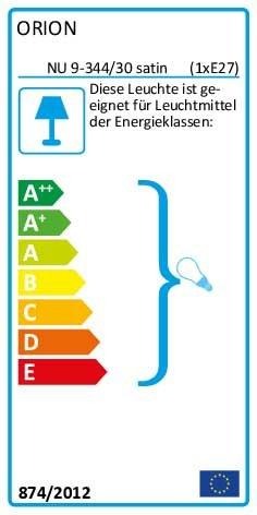 Decken/Wandleuchte 1xE27 60W satin 