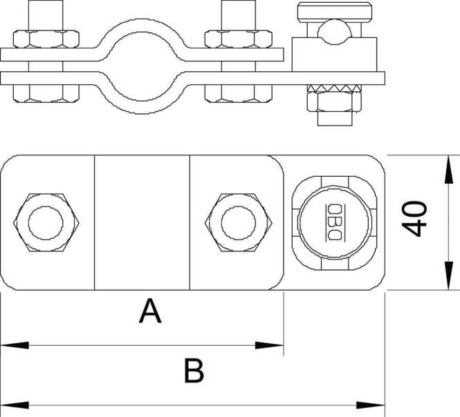 Anschlussschelle für OMEX-Erder 25mm St FT 