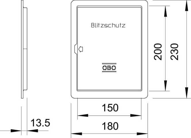 Revisionstür für Unterflur-Trennstellen St FS 