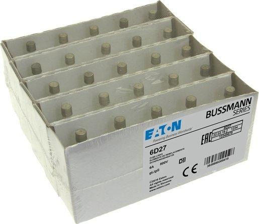 Sicherungseinsatz Niederspannung 6 A AC 500 V D2 gL/gG IEC träge 