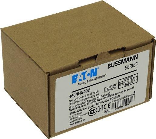 Sicherungseinsatz Niederspannung 160 A AC 500 V NH00 gL/gG IEC 