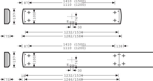 Rasteranbauleuchte LED Spiegelraster Atirion D-L RPV 1200mm 3300lm 840 ET 