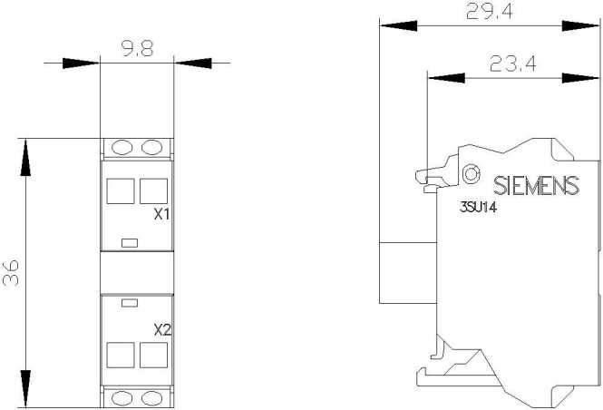 LED-Modul AC/DC 24V ROT Federzuganschluss für Frontplattenbefestigung 