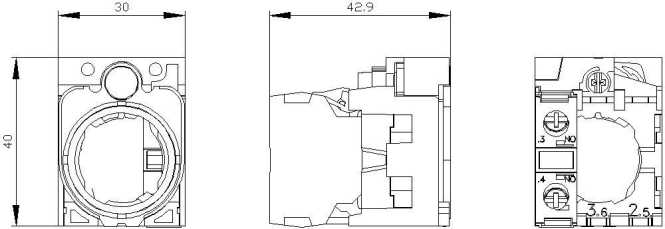 Halter Fuer 3 Module Kunststoff 1S Schraubanschluss 