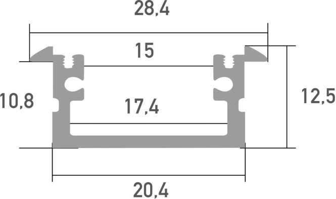 LED Profil BERLIN XL Aluprofil 2m 
