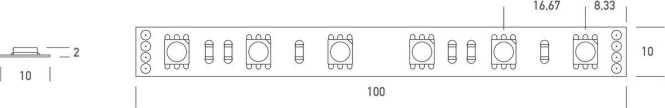 LEDband RGB 500lm/m 13W/m 60LED/m IP20 