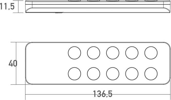 Fernbedienung 5 Kanal RF SR-2801 