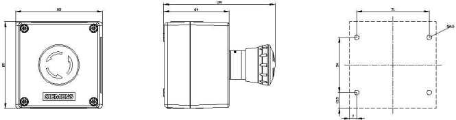 Gehäuse Befehlsgeräte 22 mm rund 