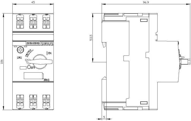 Leistungsschalter S00 Motorschutz Class 10 A-ausl. 2,2-3,2A N-ausl. 42 