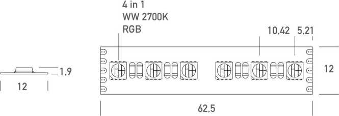 LED - Band 24V/DC 28,8W/m Weiß 720lm/m RGB 720lm/m 5m 