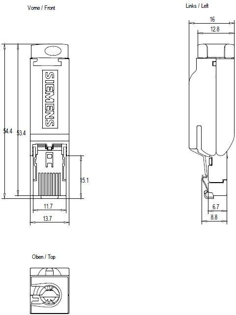 Ind. Ethernet FC RJ45 Plug 180 RJ45 Steckverbinder 180 Grd 