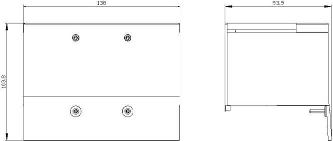 Klemmenabdeckung verlängert 3-polig 1 Stück - für 3VA1 400/630 3VA2 400/630 