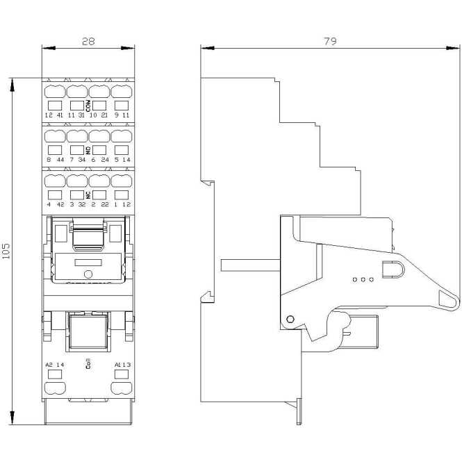 Steckrelais Komplettgerät AC230V 4 Wechsler LED-Modul rot Sockel 