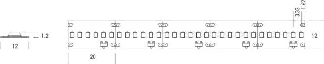 LEDband 930 2700K CRI>90 IP65 NANO 21W/m 1650lm/m 5m/Rolle 