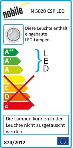 LED Möbeleinbaustrahler N 5020 CSP LED gold 3W 3000K ohne Treiber 