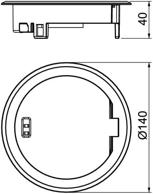 Klappdeckel mit Rastschieber Zn vernickelt 