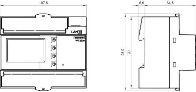 Energiezähler 230/400 V 1/5 A Modbus TCP Wandlermessung 