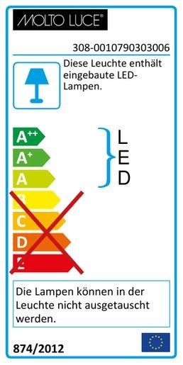 LED Einbaustrahler CHICCO ROUND 7W 350mA 930 30° IP65 ohne Konverter schwarz 