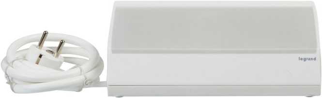 Steckdosenleiste mit 3x SSD und 2x USB 2400mA Überspannungsschutz 1,5m weiß 
