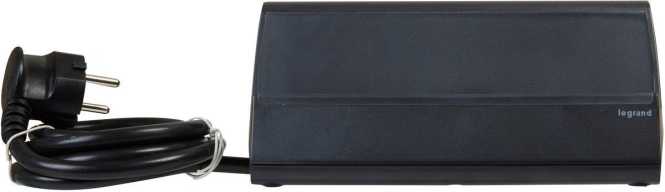 Steckdosenleiste mit 3x SSD und 2x USB 2400mA Überspannungsschutz 1,5m schwarz 