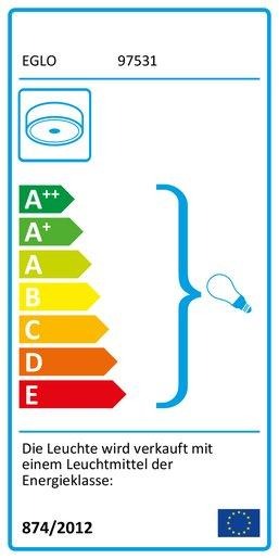 Deckenleuchte BARI-M E27-LED 1x20W OPAL mit Sensor 