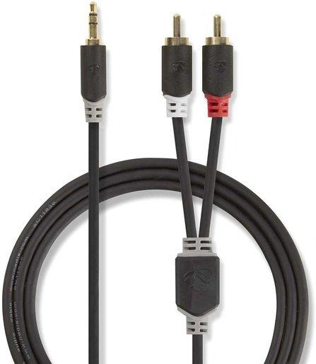 Audio Kabel Stereo 3,5 mm Stecker - 2x Cinch Stecker 2,0 m 