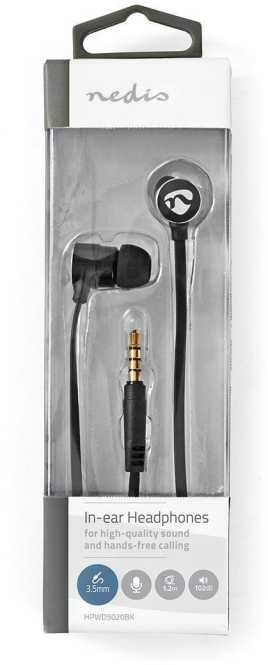 In-Ohr Kopfhörer mit Mikrofon HPWD5020BK 