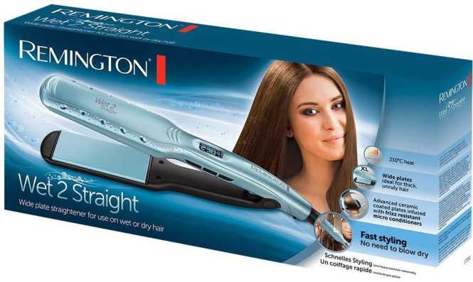 Haarglätter Breiter Wet2Straight S7350 