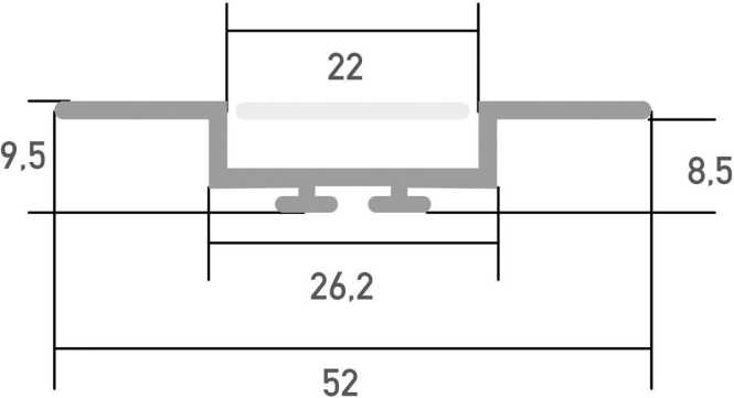 LED Profil ALASKA Aluprofil 3m 