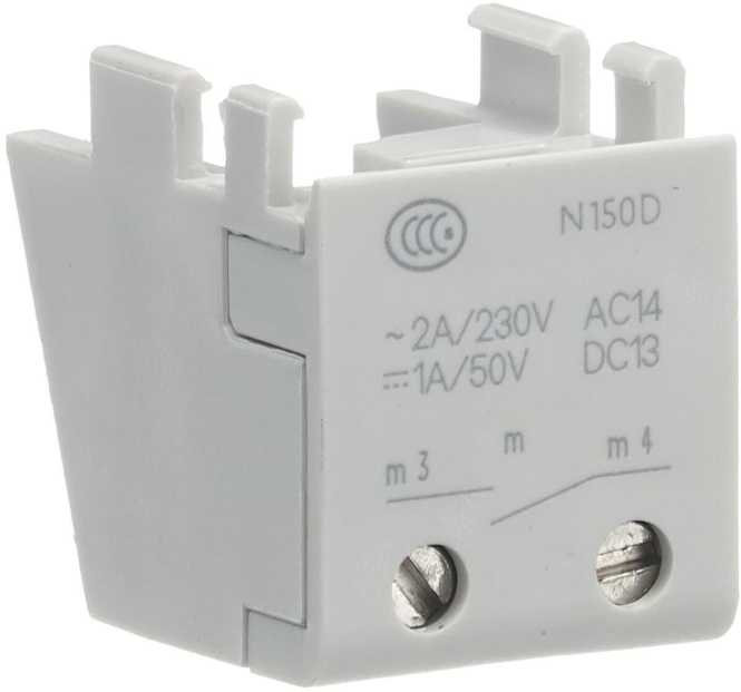 Unten anbaubarer Hilfskontakt 1 Schließer AC14 2A/230VAC 