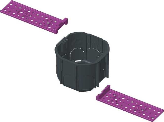 Montagelasche für Mauerdose GMD70 und GMD70F Inhalt 2 Stück 