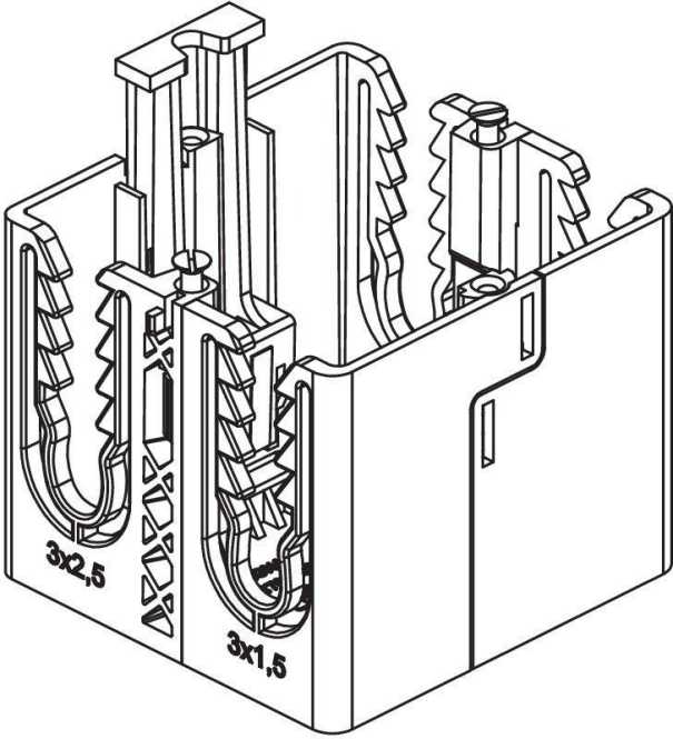 Brüstungskanal SIGNA Geräteeinbaudose grau 