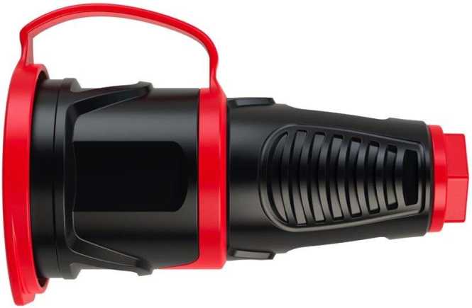 Taurus2 Gummikupplung mit Deckelband schwarz/rot 16A IP54 