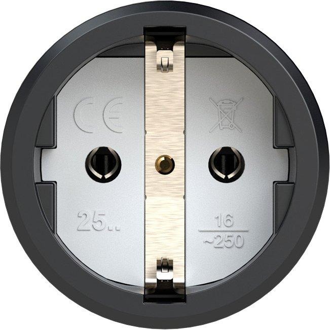 Taurus2 Gummikupplung mit Klappdeckel schwarz 16A IP54 