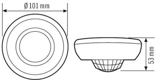 AP Decken-Bewegungsmelder 360° Ø 24m Nulldurchgangsschaltung weiß 