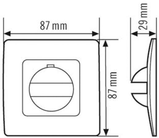Abdeckung IP20 für MD 180i und PD 180i anthrazit 