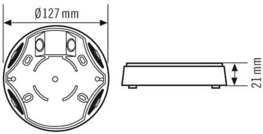 Aufputzdose IP54 für PD 360 und MD 360 außer Minivarianten weiß 