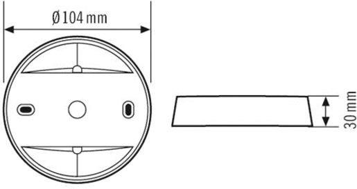 Aufputzdose IP20 für PD-C360 und MD-C360, weiß 
