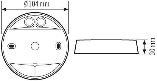 Aufputzdose IP54 für PD-C360 und MD-C360, weiß 