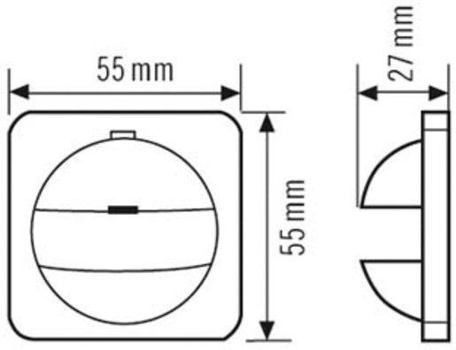 Abdeckung IP20-BJSI für MD 180i und PD 180i weiß 