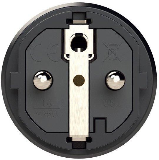 Taurus2 Vollgummistecker schwarz 16A IP54 2-fach Schutzleitersystem 