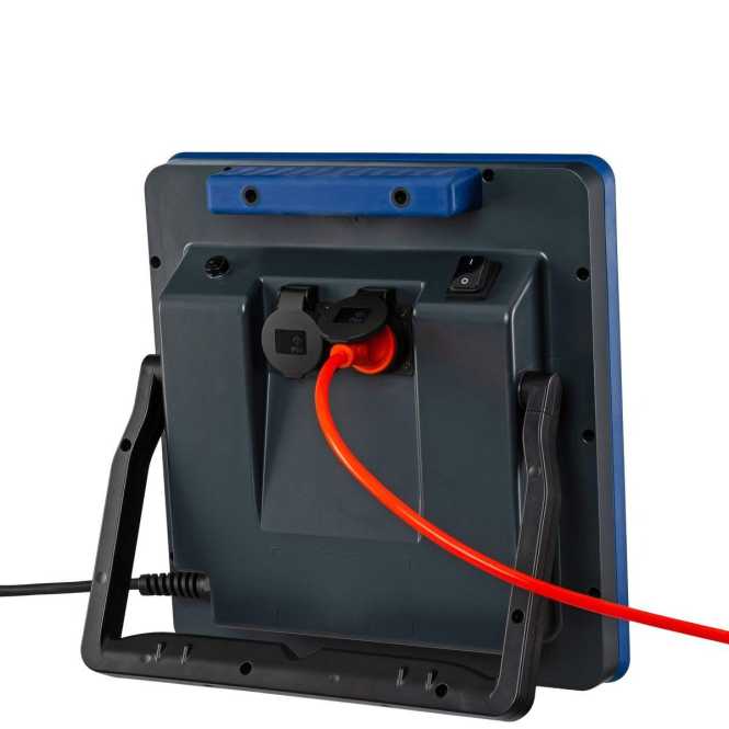 Arbeitsleuchte 75W 8000lm 5000K IP54 mit 2 Steckdosen 