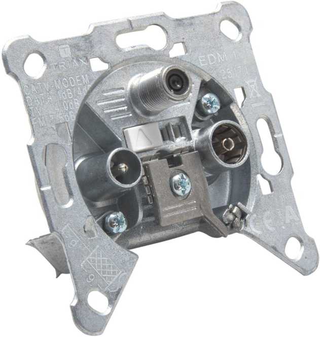 Antennen Steckdose 3-fach Einzeldose 